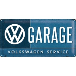 Placa metalica - VW - Garage - 25x50 cm